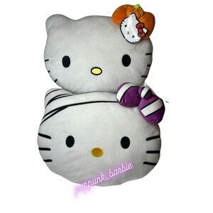 Hello Kitty Halloween Pumpkin Mummy Pillow -‎ SET NWT🎃